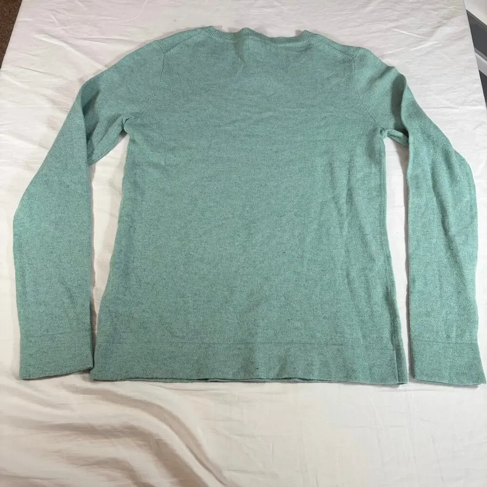 NWT J Crew Teddie light green crew neck wool blend sweater. Sz XS preppy classic